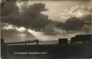 1912 Viareggio, Tempesta di nubi / storm clouds (EK)