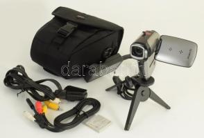 Sanyo Xacti 9,1 megapixel digitális filmfelvevő kamera, számos tartozékkal, álvánnyal, tokkal, szép állapotban