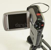 Sanyo Xacti 9,1 megapixel digitális filmfelvevő kamera, számos tartozékkal, álvánnyal, tokkal, szép ...
