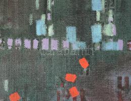 Wagner János (1936-2022): Színrács (cím nélkül). Akril, vászon, jelezve jobbra lent: Wagner. Hátolda...