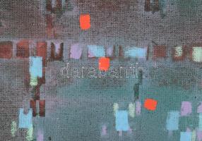 Wagner János (1936-2022): Színrács (cím nélkül). Akril, vászon, jelezve jobbra lent: Wagner. Hátolda...