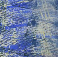 Wagner János (1936-2022): Elmozdulások. Akril, vászon, jelezve jobbra lent: Wagner. Hátoldalán autog...