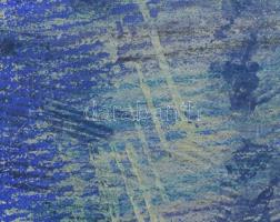 Wagner János (1936-2022): Elmozdulások. Akril, vászon, jelezve jobbra lent: Wagner. Hátoldalán autog...