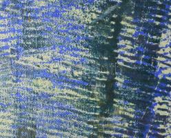 Wagner János (1936-2022): Elmozdulások. Akril, vászon, jelezve jobbra lent: Wagner. Hátoldalán autog...