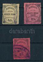 1900-1906 Hohe Rinne 3 különféle érték