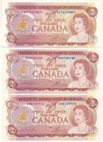 Kanada 1974. 2$ (3db 2xklf) T:UNC Canada 1974. 2 Dollars (3db 2xdiff) C:UNC Krause P#86a, P#86b