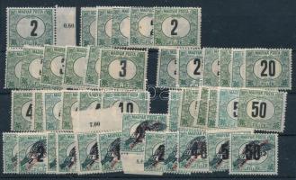 1920 Magyar Posta + Búzakalász portó sorok többlet példányban