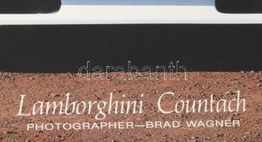 cca 1985 Lamborghini Countach, Brad Wagner felvétele, Autobahn Graphics, printed in Japan, papír, ba...