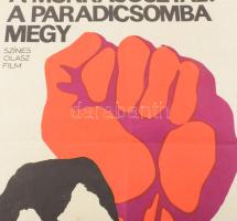 A munkásosztály a paradicsomba megy. Olasz film plakát, papír, BKKM Rota, kisebb foltokkal. hajtásny...