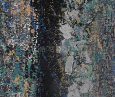 Wagner János (1936-2022): Osztások. Akril, vászon, jelezve balra lent: Wagner. Hátoldalán autográf f...