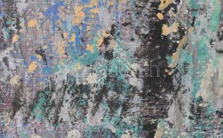 Wagner János (1936-2022): Osztások. Akril, vászon, jelezve balra lent: Wagner. Hátoldalán autográf f...