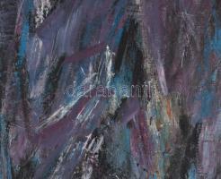 Wagner János (1936-2022): Szürke kőzet(ek). Akril, vászon, jelezve jobbra lent: Wagner. Hátoldalán a...