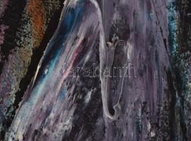 Wagner János (1936-2022): Szürke kőzet(ek). Akril, vászon, jelezve jobbra lent: Wagner. Hátoldalán a...