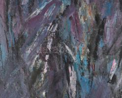 Wagner János (1936-2022): Szürke kőzet(ek). Akril, vászon, jelezve jobbra lent: Wagner. Hátoldalán a...