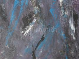 Wagner János (1936-2022): Szürke kőzet(ek). Akril, vászon, jelezve jobbra lent: Wagner. Hátoldalán a...