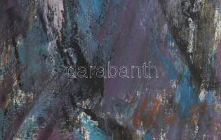 Wagner János (1936-2022): Szürke kőzet(ek). Akril, vászon, jelezve jobbra lent: Wagner. Hátoldalán a...