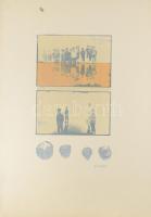 Wagner János (1936-2022): Kagylók Vietnámból, 1970. Szitanyomat, papír, jelezve jobbra lent: Wagner....