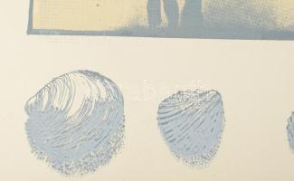 Wagner János (1936-2022): Kagylók Vietnámból, 1970. Szitanyomat, papír, jelezve jobbra lent: Wagner....