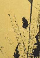 Wagner János (1936-2022): A festő naplója, 1970 körül. Litográfia, papír, jelezve jobbra lent: Wagne...