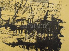 Wagner János (1936-2022): A festő naplója, 1970 körül. Litográfia, papír, jelezve jobbra lent: Wagne...