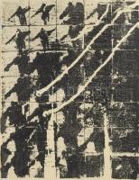 Wagner János (1936-2022): Mozgókép I, 1970-80 körül. Szitanyomat, papír, jelezve jobbra lent: Wagner...