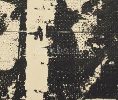 Wagner János (1936-2022): Mozgókép I, 1970-80 körül. Szitanyomat, papír, jelezve jobbra lent: Wagner...