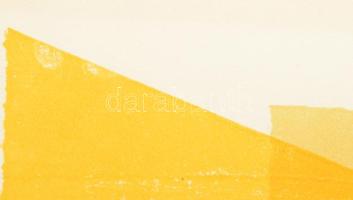 Wagner János (1936-2022): Nyár, 1976. Vegyes technika (sokszorosított grafika), papír, jelezve jobbr...