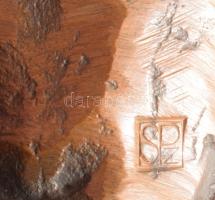 Szabolcs Péter (1942-): Pásztor. Bronz, talapzaton, jelzett, m: 36 cm