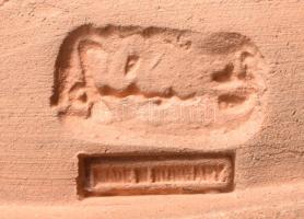 Szécsi Jolán: Szerelmespár. Jelzett, kis felületi hibákkal, m: 33 cm