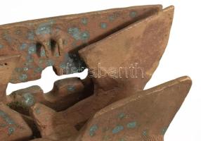 Bors István (1938-2003): Pieta. Bronz, jelzés nélkül, kopásnyomokkal, m: 8 cm, h: 14,5 cm. Irodalom:...
