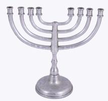 Menóra, hiánnyal, 21x21 cm