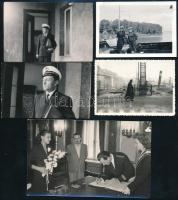 Hajósokat ábrázoló vegyes fotók (MAHART, Dunai Flottilla, stb.), összesen 11 db, 14x8,5 cm és 8,5x5,...