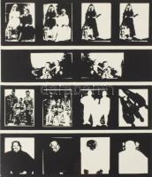 Wagner János (1936-2022): Életrajz II (cím nélkül). Szitanyomat, papír, jelezve jobbra lent: Wagner. Hátoldalán a nyomat másik változata. Párdarabja reprodukálva: Wehner Tibor: Wagner János. Bp., 2020, Virtual Market Kft, 18. oldal. 45×34 cm. Egyedi, kétoldalas darab!