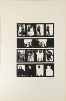 Wagner János (1936-2022): Életrajz II (cím nélkül). Szitanyomat, papír, jelezve jobbra lent: Wagner....