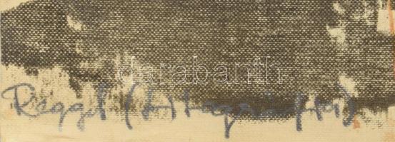 Wagner János (1936-2022): Reggel, 1970. Litográfia, papír, jelezve jobbra lent: Wagner János, balra ...