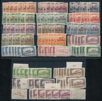 1919 Magyar Tanácsköztársaság (I.) sor 7-7 példányban, 2 db stecklapon