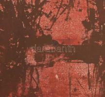 Wagner János (1936-2022): Cantata profana I., 1970 körül. Litográfia, papír, jelezve jobbra lent: Wa...