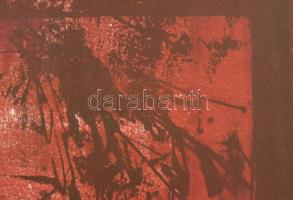 Wagner János (1936-2022): Cantata profana I., 1970 körül. Litográfia, papír, jelezve jobbra lent: Wa...