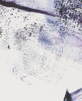 Wagner János (1936-2022): Összefüggő formák II. (cím nélkül). Akril, papír, jelezve jobbra lent: Wag...