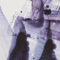 Wagner János (1936-2022): Összefüggő formák II. (cím nélkül). Akril, papír, jelezve jobbra lent: Wag...