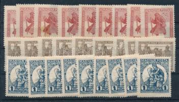 1920 Hadifogoly 9 db sor stecklapon