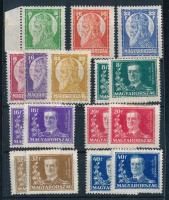 1928-1930 Szent István (I.) + (II.) sor + Kormányzói 10 éves évforduló 2 db sor