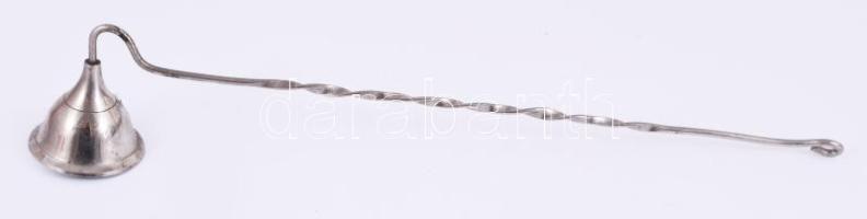 Fém gyertyakoppintó, h: 26 cm