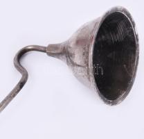 Fém gyertyakoppintó, h: 26 cm