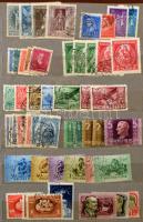 1874-1980 Kis magyar tétel, főleg darabok, többlet példányok, 7 lapos közepes berakóban