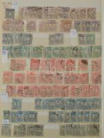 1874-1916 Kis magyar Krajcáros és Turul több példányos rendező 7 lapos A4-es berakóban