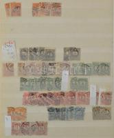 1874-1916 Kis magyar Krajcáros és Turul több példányos rendező 7 lapos A4-es berakóban