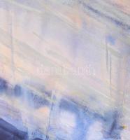 Wagner János (1936-2022): Hasadó fény I.. Akvarell, papír, jelezve jobbra lent: Wagner. Hátoldalán a...