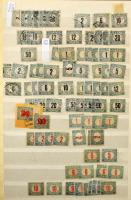 1920-1987 Kis magyar tétel, benne Hivatalos és portó bélyegek, többlet példányok, 6 lapos A4-es bera...