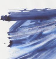 Wagner János (1936-2022): Hasadó fény II.. Akvarell, papír, jelezve jobbra lent: Wagner. Hátoldalán ...